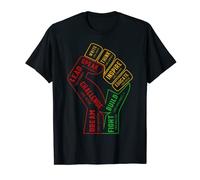 Inspiring Black Leaders Power Fist Hand Black History Month T-Shirt