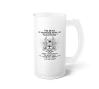 Inspiring Christianity Statements Devotee Illustration Pastor Frosted Glass Beer Mug 16oz / Frosted