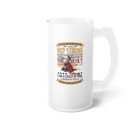 Inspiring Christianity Statements Devotee Pastor Frosted Glass Beer Mug 16oz / Frosted
