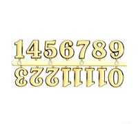 Inspiring DIY Projects Create Custom Wall Clocks Using Stylish Number Sets (Gold Arabic)