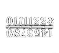 Inspiring DIY Projects Create Custom Wall Clocks Using Stylish Number Sets (Silver Arabic)