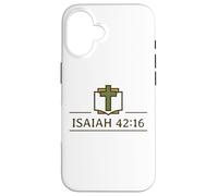 Inspiring Isaiah 42:16 featuring Bible Study Case for iPhone 16