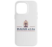 Inspiring Isaiah 42:16 featuring Enlightened Cross Case for iPhone 14 Pro Max