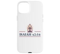 Inspiring Isaiah 42:16 featuring Enlightened Cross Case for iPhone 15 Plus