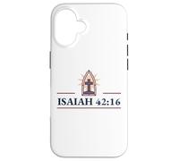 Inspiring Isaiah 42:16 featuring Enlightened Cross Case for iPhone 16