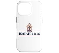 Inspiring Isaiah 42:16 featuring Enlightened Cross Case for iPhone 16 Pro