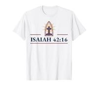 Inspiring Isaiah 42:16 featuring Enlightened Cross T-Shirt
