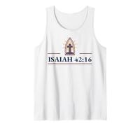 Inspiring Isaiah 42:16 featuring Enlightened Cross Tank Top