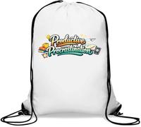 Inspiring Message About Managing Tasks Gym Sack Casual Drawstring Bag White