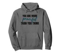 Inspiring More Powerful Than You Think Motivational Quote Pullover Hoodie