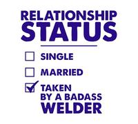 Inspiring Motivation Quote with Relationship Status Typography Design Vinyl Art Sticker 42x45.3cm Removable Without Leaving Glue DarkBlue