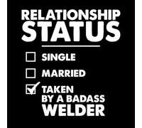 Inspiring Motivation Quote with Relationship Status Typography Design Vinyl Art Sticker 67.2x72.5cm Do not Damage The Wall Surface White