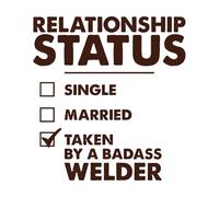 Inspiring Motivation Quote with Relationship Status Typography Design Vinyl Wall Decals 67.2x72.5cm Car Body Decoration Coffee