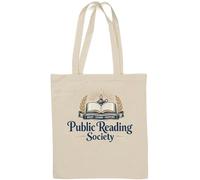Inspiring Public Reading And Learning Society Natural Cotton Tote Bag White