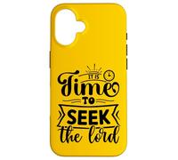 Inspiring Time To Seek The Lord - Uplifting Christian Faith Case for iPhone 16