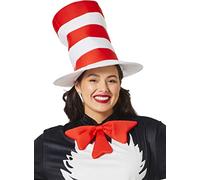 InSpirit Designs Dr. Seuss Adult Cat in the Hat Top Hat | Officially Licensed | Adult Costume Accessories