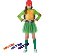 InSpirit Designs Teenage Mutant Ninja Turtle 4-in 1 Dress Costume Cosplay Michelangelo, Donatello, Raphael and Leonardo (Large)