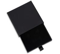 INSPUTOL Jewellery Gift Box Paper Jewellery Display Gift Boxes 9 * 9 * 1.7cm/3.5 * 3.5 * 0.6in Small Gift Box for Necklace Earrings Ring Jewelry Storage(Black)