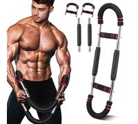 INSPUTOL Twister Arm Trainer, Adjustable 40-100lb Strength Training Equipment, Chest, Arms, Shoulders, and Forearms Muscle Workout for Home Gym Fitness(Red)