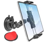 INSSKY Truck Vacuum Suction Windshield Tablet Mount Dashboard Heavy Duty 360° Rotating Tablet Mount Car Helicopter Mount Fits iPad Pro 12.9 Air Mini, Galaxy Tab