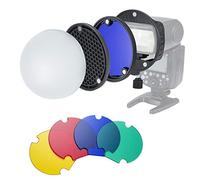 INSSTRO Flash Diffuser Light Softbox Speedlite Flash Accessories Kit with Universal Mount Adpater for Canon, for Nikon, for Sony, for Godox Speedlight, and YONGNUO Speedlite