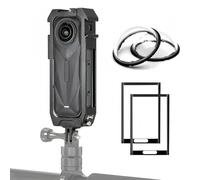 Insta 360 X5 Utility Frame, Aluminum Metal Cage Bag Case Lens Guards with Screen Protector for Insta360 X5 Camera Accessories Kit