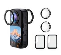 Insta 360 X6 Premium Lens Guard + 2 Pack Screen Protector for Insta360 X6, 9H Transparency Tempered Glass Film Lens Cover for Insta360 X6 Protective Bundle Anti-scratch Accessories