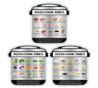 Insta-Cook Times Magnetic Memo Sticker, Cooking Schedule Quick Reference Guide Cheat Sheet with Food Images for Electric Pressure Cookers