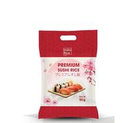 Insta Rice Premium Sushi Rice 5kg - Japanese-Style Short Grain - Soft & Sticky Texture - Ideal for Homemade Sushi, Onigiri & Japanese Dishes - Product of Vietnam