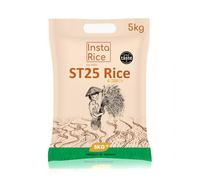 Insta Rice ST25 Premium Vietnamese Jasmine Rice 5kg - Great Taste 2024 Winner - Fragrant, Soft and Fluffy Long-Grain Rice for Asian, Thai and Everyday Cooking