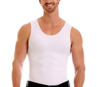 Insta Slim Original Mens Compression Muscle Tank T-Shirt (Large, White)