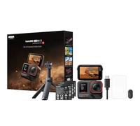 Insta360 Ace Pro 2 CREATOR Bundle -8K Action Camera with 157deg Lens, 2.5" Flip Screen & 12M Waterproof. Kit inc 3 x Batteries, 2-in-1 Tripod 2.0 + Mini Remote, Screen Protector, Type C-C Cable