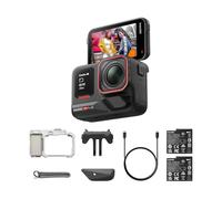 Insta360 Ace Pro 2 Xplorer Bundle Moonlight Silver - 8K Waterproof Action Camera Co-Engineered with Leica, 1/1.3" Sensor, Dual AI Chip, Leading Low Light, Street Photography, Dual Battery