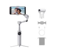 Insta360 Flow 2 AI Tracker Bundle (Stone Grey) - Foldable AI Smartphone Gimbal with AI Tracker, Deep Track 4.0, Built-In Tripod & Selfie Stick
