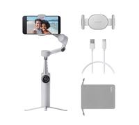 Insta360 Flow 2 Grey Gimbal Stabilizer for Smartphone - Foldable AI Phone Gimbal, AI & Multi-Person Tracking, Built-in Tripod/Selfie Stick, Remote control, iPhone/Android Phone Stabilizer, Travel&Vlog