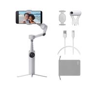 Insta360 Flow 2 Plus AI Tracker Bundle Grey - Foldable Phone Gimbal, AI Tracking with Any App, Multi-Person Tracking, Built-in Tripod/Selfie Stick, Remote Control, iPhone/Android Stabilizer, Travel