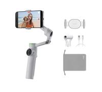 Insta360 Flow 2 Pro AI Tracker Bundle (Stone Grey) - Foldable AI Smartphone Gimbal with AI Tracker, Multi-Person Tracking & 360° Infinite Pan Tracking