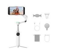 Insta360 Flow 2 Pro Creator Bundle White - Phone Gimbal for iPhone/Android | Gimbal Stabilizer for Smartphone, Native Tracking with DockKit, AI & Multi-Person Tracking,Built-in Tripod/Selfie Stick