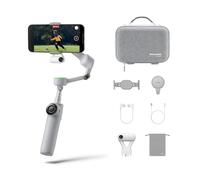 Insta360 Flow 2 Pro Gimbal Stabilizer for iPhone, Android, AI Phone Gimbal, Built-in Selfie Stick & Tripod,Phone Stabilizer for Video Recording, Youtube, Tiktok, Travel - Ultimate Creator Bundle Grey