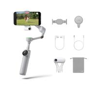 Insta360 Flow 2 Pro Gimbal Stabilizer for iPhone, Android, Phone Gimbal with AI Tracking, Fill Light, Built-in Selfie Stick & Tripod, for Vlog, Travel, Family, Tennis - Ultimate AI Tracker Bundle Grey