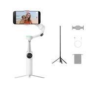Insta360 Flow 2 Pro Sports Bundle Summit White - Foldable AI Phone Gimbal, 3-Axis Stabilization, Tracks in 200+ Apps with Apple DockKit, Throwpod, Multi-Person & 360 Pan Tracking, Built-in Tripod