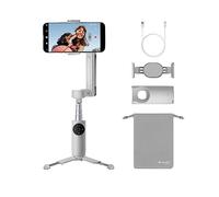 Insta360 Flow - AI-Powered Smartphone Stabilizer, Auto Tracking Phone Gimbal, 3-Axis Stabilization, Built-In Selfie Stick & Tripod, Portable & Foldable, YouTube TikTok Video, Stone Gray