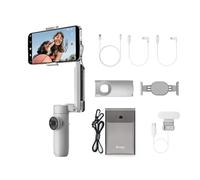 Insta360 Flow Creator Kit (Stone Grey) - Foldable AI Tracking Smartphone Gimbal, 3-Axis Stabilisation, Built-In Selfie Stick & Tripod, Deep Track 3.0