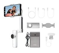 Insta360 Flow Creator Kit (Summit White) - Foldable AI Tracking Smartphone Gimbal, 3-Axis Stabilisation, Built-In Selfie Stick & Tripod, Deep Track 3.0