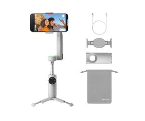 Insta360 Flow Pro - AI-Powered Gimbal Stabilizer for Smartphone, Apple DockKit Enabled, 360º Infinite Pan Tracking, 3-Axis Stabilization, Built-in Tripod, Portable & Foldable, AI Tracking