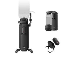 Insta360 FOMO Power Handle with 6100mAh Battery, Mini Remote, Foldable Quadpod, Pre-recording Support for X5, X4, X3, X4 Air, Travel Vlogging, Outdoor Adventures, Group Photos