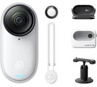 Insta360 GO 3S 128GB Arctic White - 4K Tiny Portable Vlogging Camera, Hands-Free POVs, Mount Anywhere, FlowState Stabilization, 140 Min Battery Life, 10m Waterproof