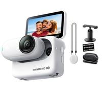Insta360 GO 3S Summit White (64GB) - 4K Video Small & Lightweight Action Camera, Portable and Versatile, Hands-Free POV, Mount Anywhere, Stabilization, Multifunctional Action Pod, Waterproof