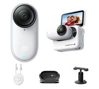 Insta360 GO 3S White (128 GB), Vlogging Camera 4K, Hands-Free POV, 140 Min Battery, 10 M Waterproof, Stabilization, Find My, Mount It Anywhere, Vlog, Travel, Outdoor
