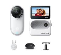 Insta360 GO 3S White - 4K Vlogging Camera, Tiny & Portable | POV Cam, Hands-Free, Mount Anywhere, 140-Min Battery Life, 10m Waterproof, AI Editing, Find My, Travel, Vlog, Sports, Pets